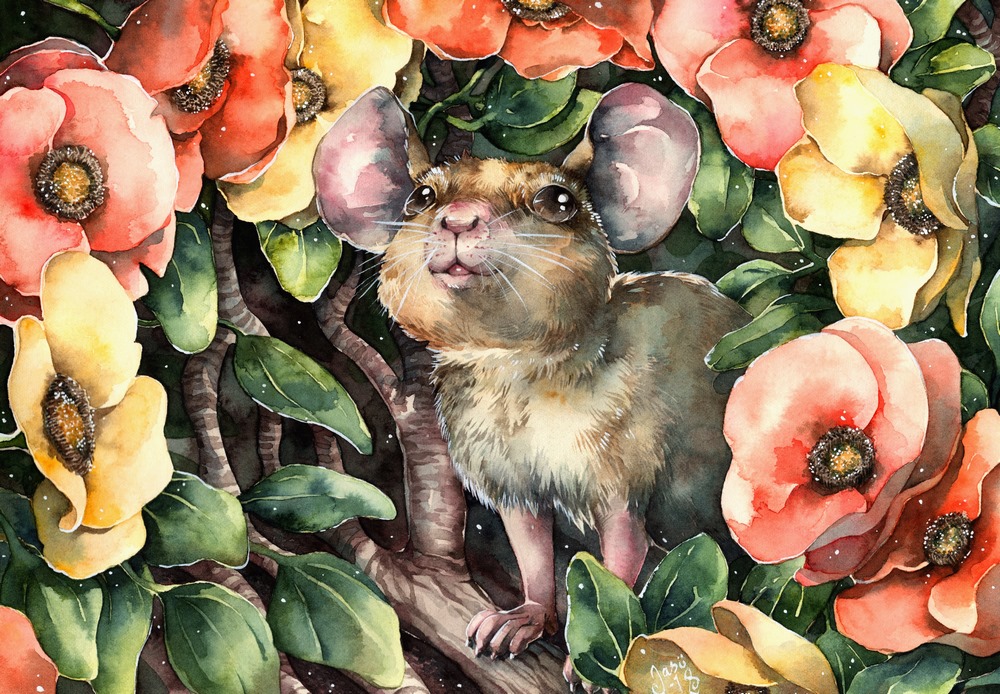 Original Painting - Little Mouse